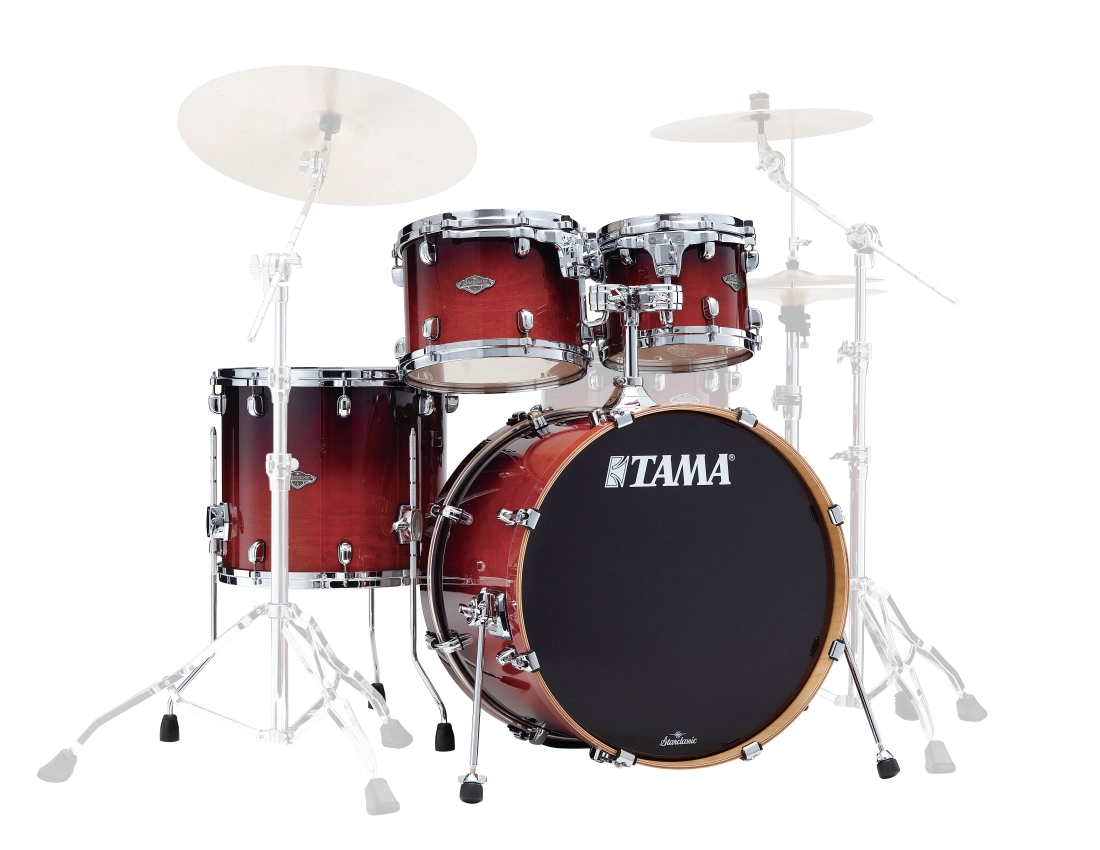 Starclassic Performer 4-Piece Shell Pack (22,10,12,16) - Dark Cherry Fade