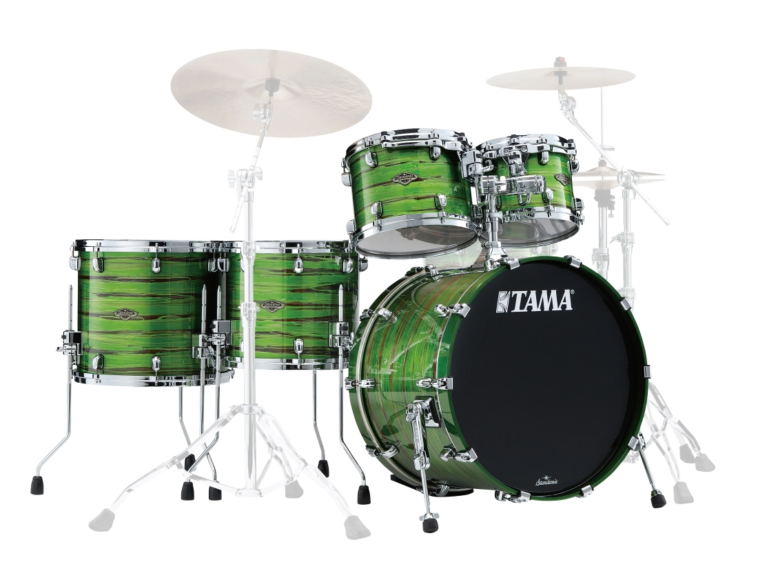 Starclassic Walnut/Birch 5-Piece Shell Pack (22,10,12,14,16) - Shamrock Oyster