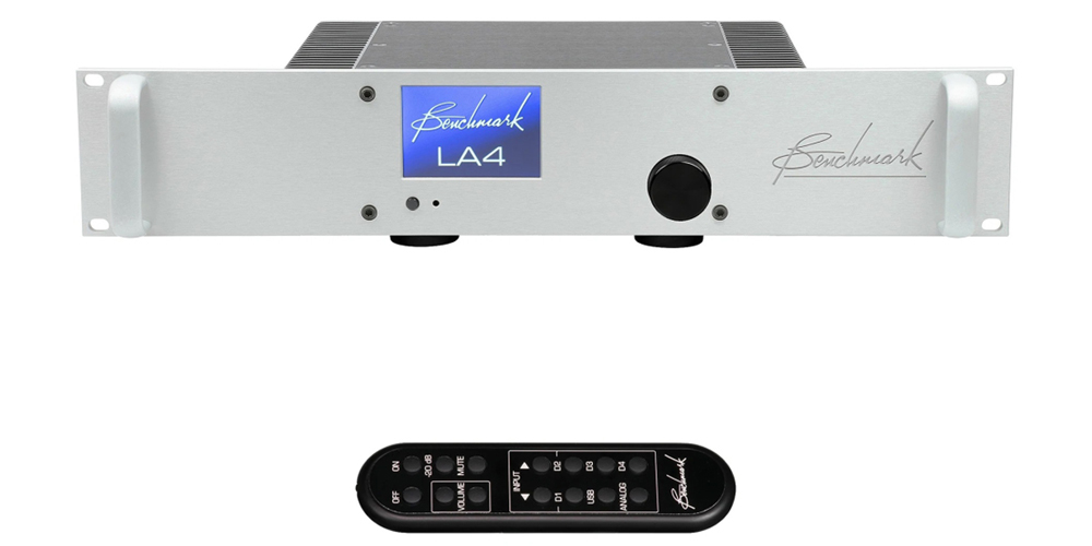 LA4 Rack Mount Amplifier with Remote - Silver