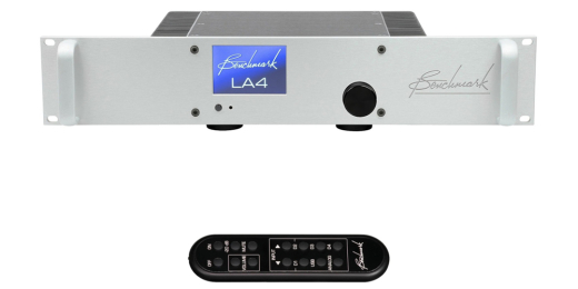 Benchmark Media - LA4 Rack Mount Amplifier with Remote - Silver