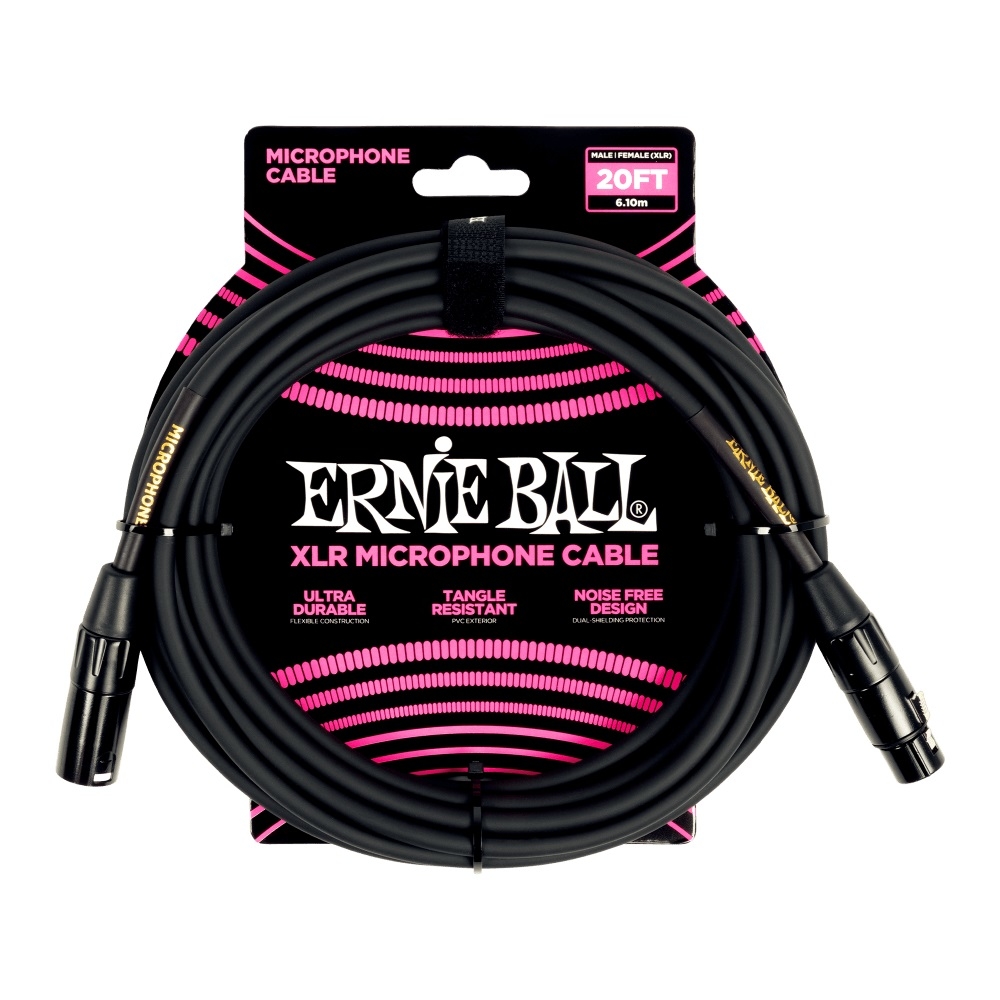 20\' XLR Microphone Cable - Black