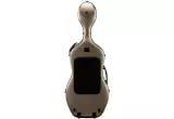 CACL30 Polycarbonate Cello Case with Wheels - Gold