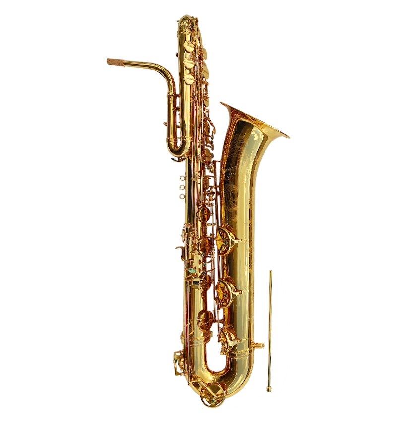 Bass Saxophone - Gold Laquer