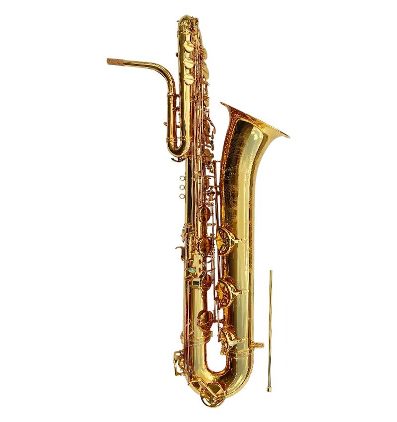 Bass Saxophone - Gold Laquer