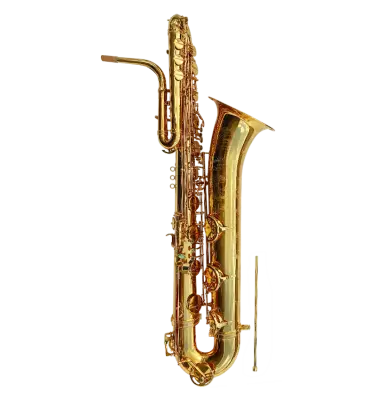 Bass Saxophone - Gold Laquer
