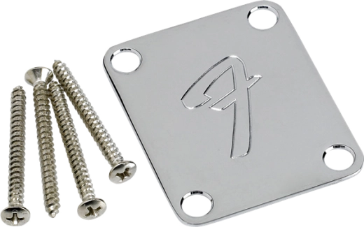 Fender - 4-Bolt 70s Vintage Style F Logo Neckplate