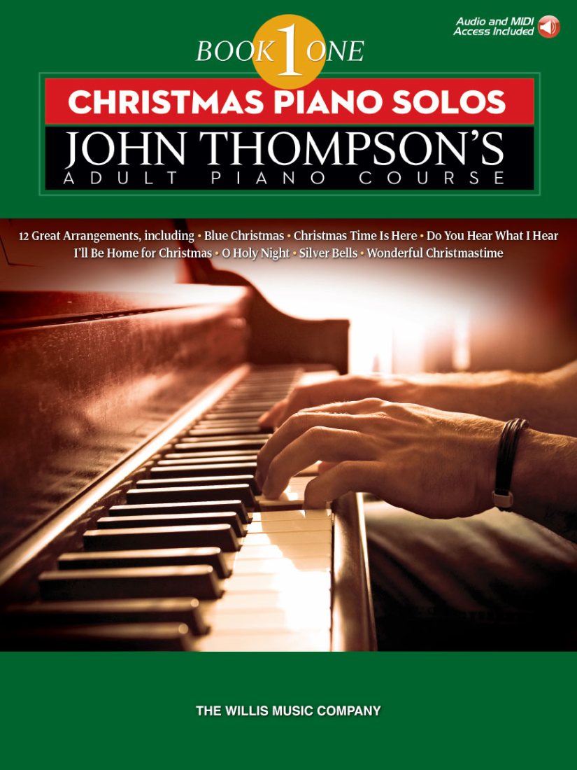 John Thompson\'s Adult Piano Course, Book 1: Christmas Piano Solos - Piano - Book/Audio Online
