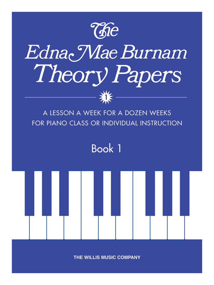Theory Papers Book 1 - Burnam - Piano - Book