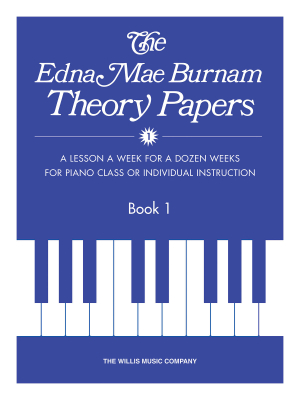 Willis Music Company - Theory Papers Book 1 - Burnam - Piano - Book