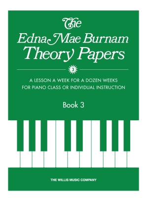 Willis Music Company - Theory Papers Book 3 - Burnam - Piano - Book