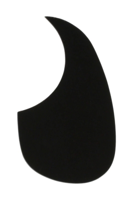 Thin Acoustic Pickguard with Adhesive Backing - Black