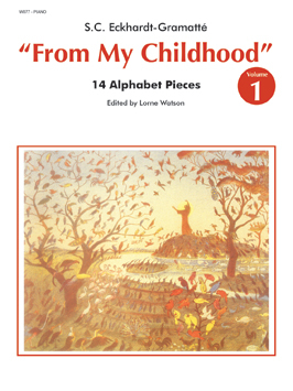 From My Childhood, Volume 1: 14 Alphabet Pieces - Eckhardt-Gramatte/Watson - Piano - Book