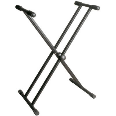 Yorkville - Dual X Keyboard Stand with Tooth Lock