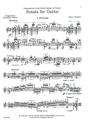 Sonata - Somers - Guitar - Book