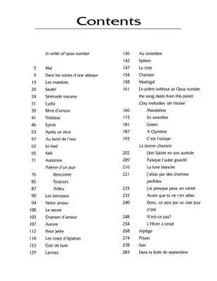 50 Songs - Faure - Medium/Low Voice/Piano - Book