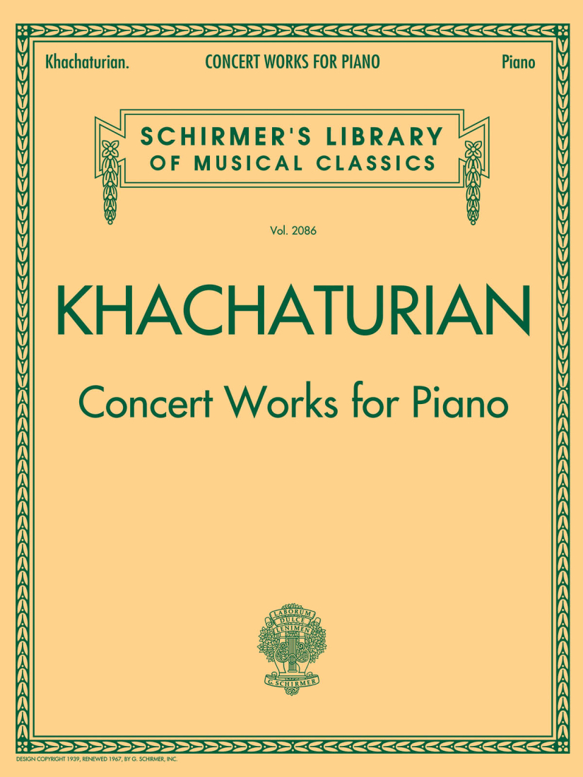 Concert Works for Piano - Khachaturian - Piano - Book