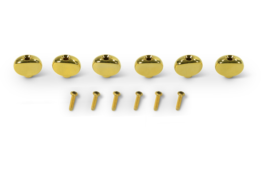 Kluson - Replacement Button Set for Revolution Series Tuning Machines - Oval Gold