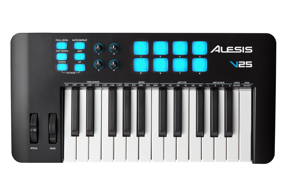 V25 MKII 25-Key USB-MIDI Keyboard Controller