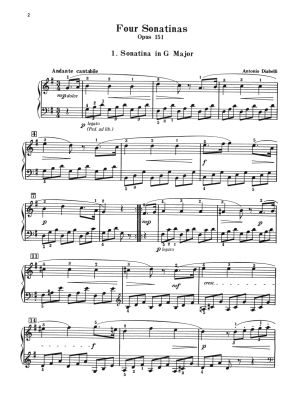 11 Sonatinas, Opp. 151, 168 - Diabelli/Palmer - Piano - Book