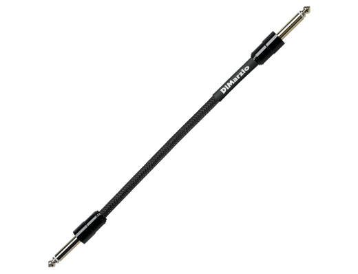 Straight to Straight Pedal Board Cable (12\'\') - Black