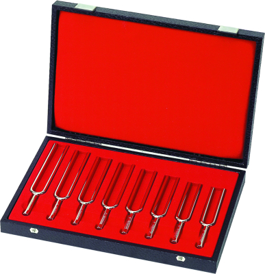 Diatonic Tuning Fork Set (C1-C2) with Deluxe Case