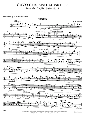 Album of Six Classical Pieces - Hussonmorel - Violin/Cello Duets - Book