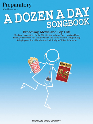 Willis Music Company - A Dozen a Day Songbook, Preparatory - Miller - Piano - Book
