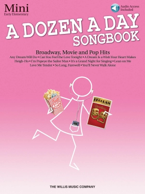 Willis Music Company - A Dozen a Day Songbook, Mini - Miller - Piano - Book/Audio Online