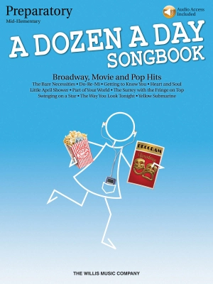 Willis Music Company - A Dozen a Day Songbook, Preparatory - Miller - Piano - Book/Audio Online