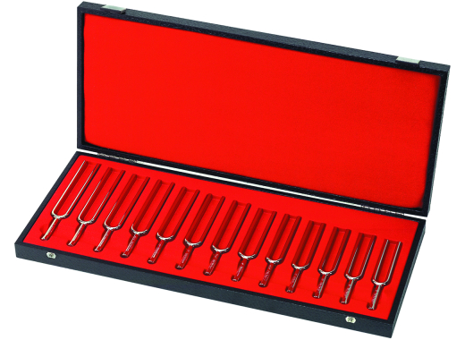 Wittner - Chromatic Tuning Fork Set (C1-C2) with Deluxe Case