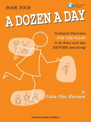 Willis Music Company - A Dozen a Day Book 4 - Burnam - Piano - Book/Audio Online