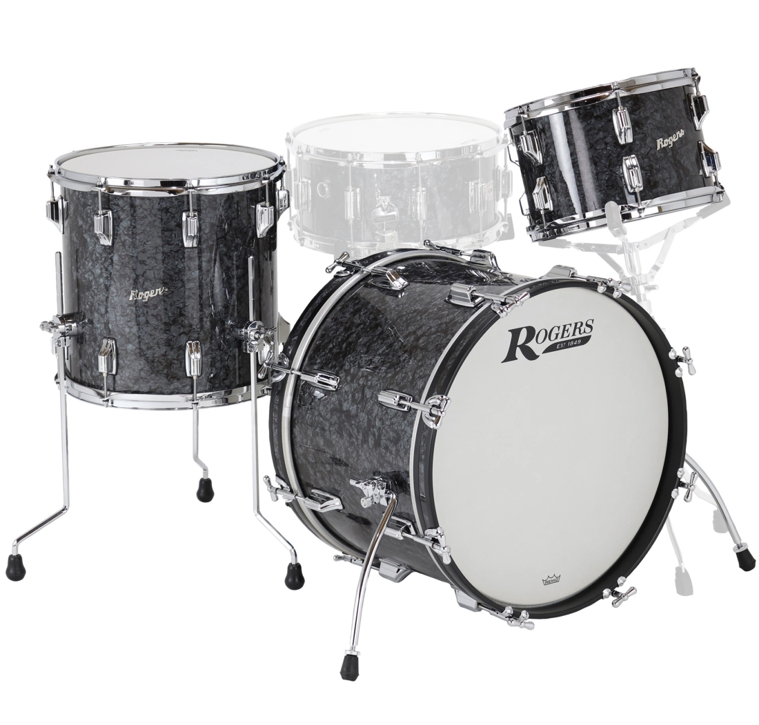 Covington 3-Piece Shell Pack (22,12,16) - Black Diamond Pearl