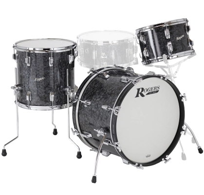 Rogers - Covington 3-Piece Shell Pack (22,12,16) - Black Diamond Pearl