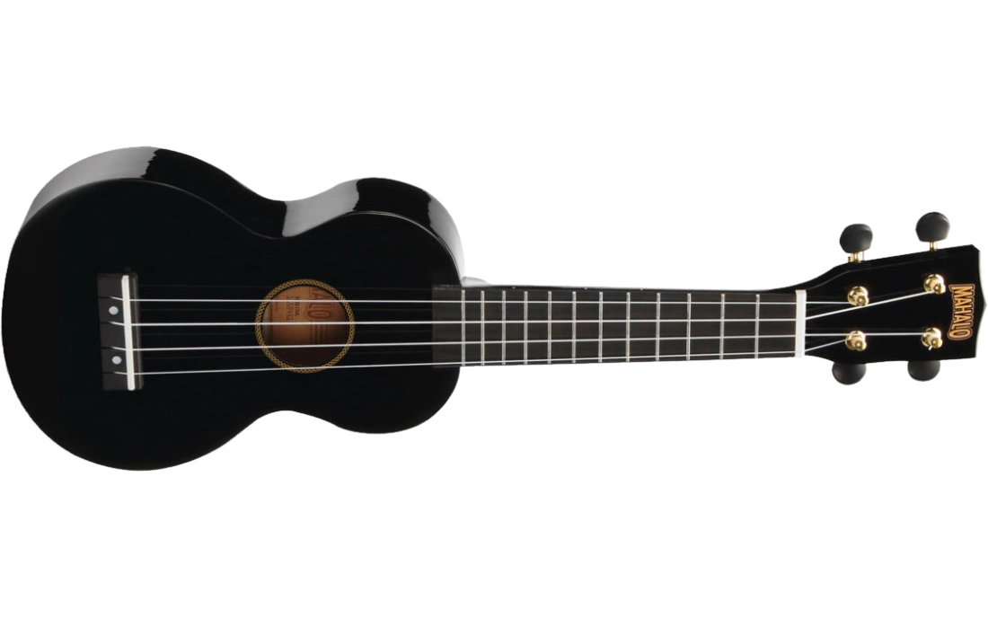 Rainbow Series Soprano Ukulele with Bag - Black