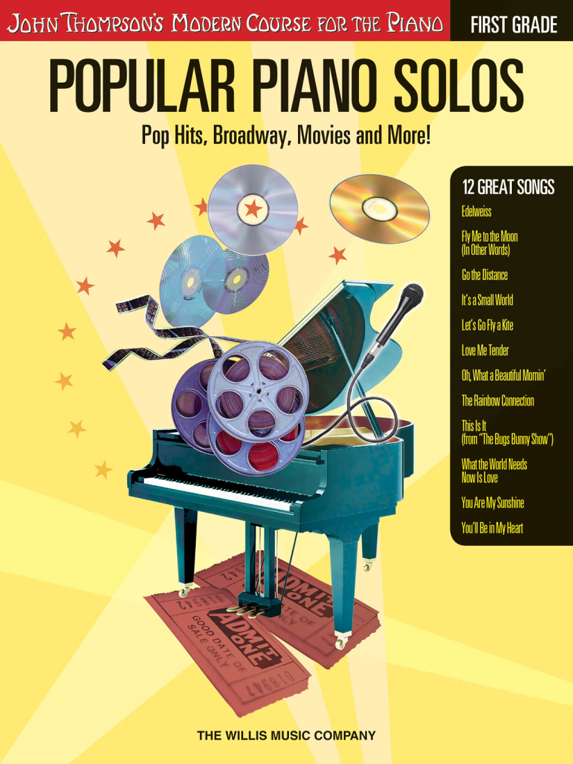 Popular Piano Solos, Grade 1: Pop Hits, Broadway, Movies and More! - Piano - Book