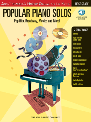 Popular Piano Solos, Grade 1: Pop Hits, Broadway, Movies and More! - Piano - Book/Audio Online