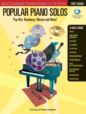 Willis Music Company - Popular Piano Solos, Grade 1: Pop Hits, Broadway, Movies and More! - Piano - Book/Audio Online