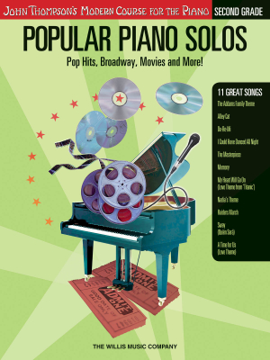 Willis Music Company - Popular Piano Solos, Grade 2: Pop Hits, Broadway, Movies and More! - Piano - Book