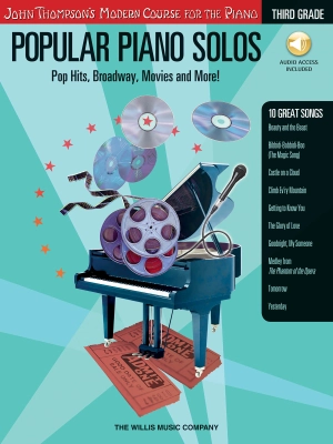 Willis Music Company - Popular Piano Solos, Grade 3: Pop Hits, Broadway, Movies and More! - Piano - Book/Audio Online