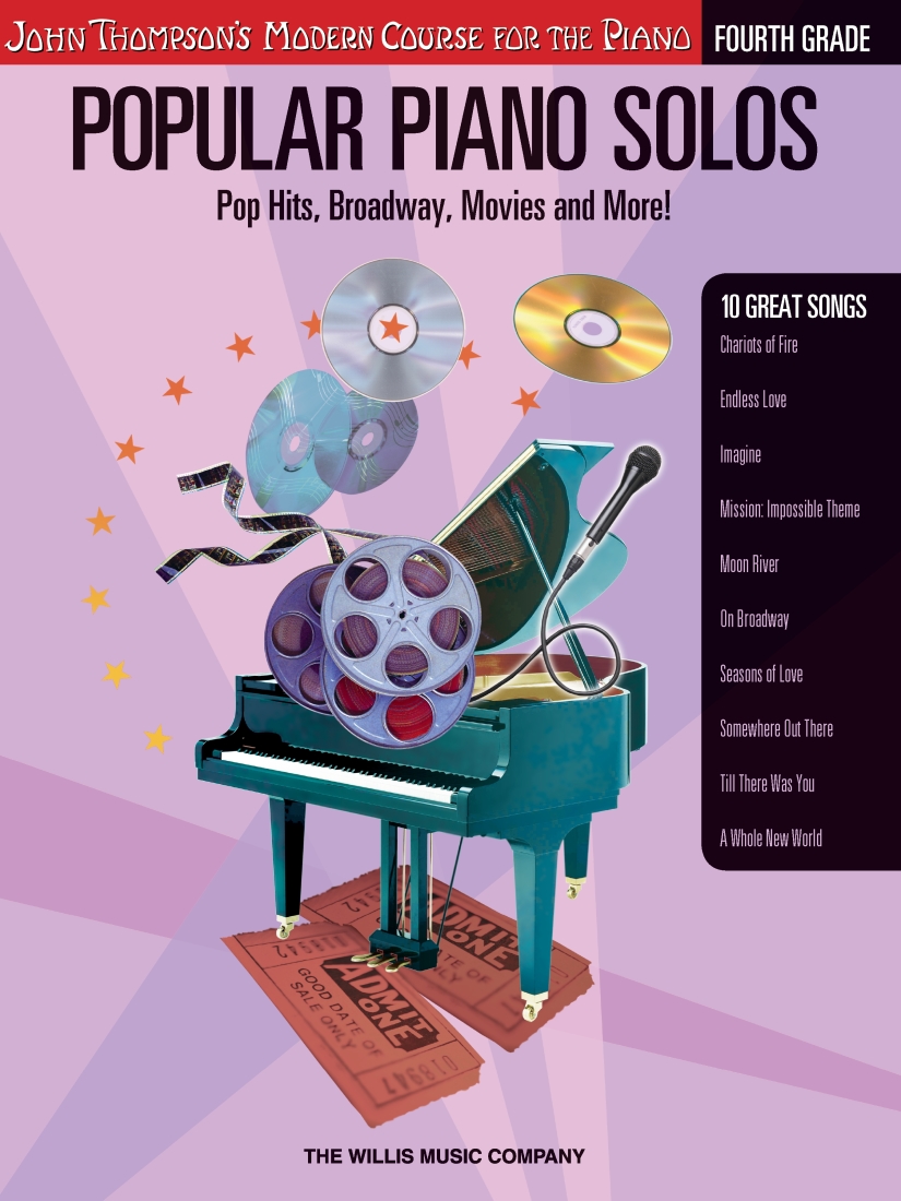 Popular Piano Solos, Grade 4: Pop Hits, Broadway, Movies and More! - Piano - Book