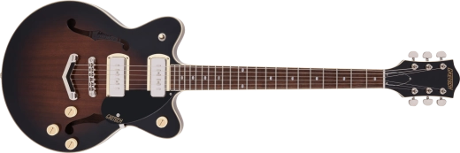 G2655-P90 Streamliner Center Block Jr. Double-Cut P90 - Two-Tone Brownstone