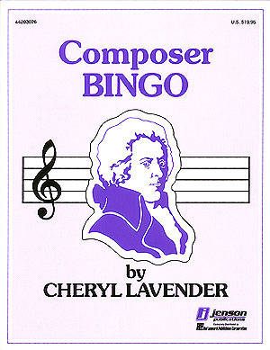 Hal Leonard - Composer Bingo - Lavender - Game