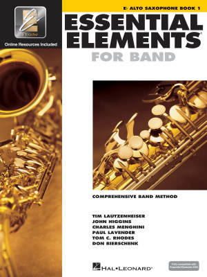 Essential Elements for Band Book 1 - Alto Saxophone - Book/Media Online (EEi)