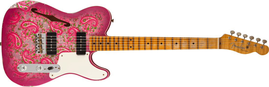 Limited Edition Dual P90 Telecaster Relic, Maple Neck - Pink Paisley