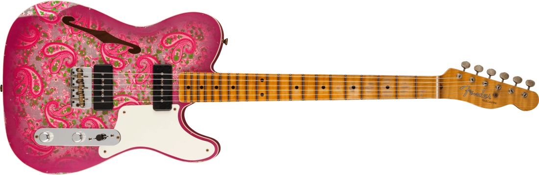 Limited Edition Dual P90 Telecaster Relic, Maple Neck - Pink Paisley