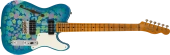 Fender Custom Shop - Limited Edition Dual P90 Telecaster Relic, Maple Neck - Blue Floral