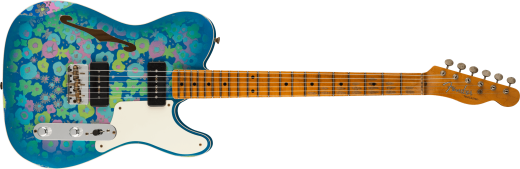 Fender Custom Shop - Limited Edition Dual P90 Telecaster Relic, Maple Neck - Blue Floral