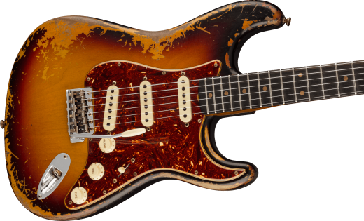 Limited Edition Roasted \'61 Stratocaster Super Heavy Relic, Rosewood Fingerboard - Aged 3-Colour Sunburst