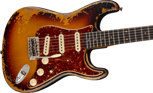 Limited Edition Roasted \'61 Stratocaster Super Heavy Relic, Rosewood Fingerboard - Aged 3-Colour Sunburst