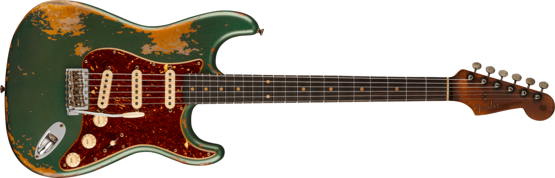 Limited Edition Roasted \'61 Stratocaster Super Heavy Relic, Rosewood Fingerboard - Sherwood Green over Sunburst